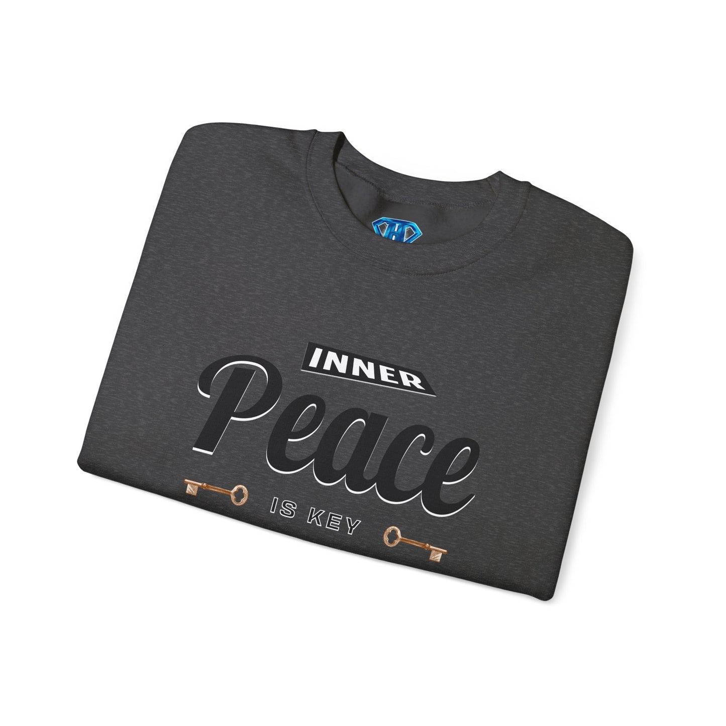 Grey "Inner Peace Is Key" Positivity Sweaters