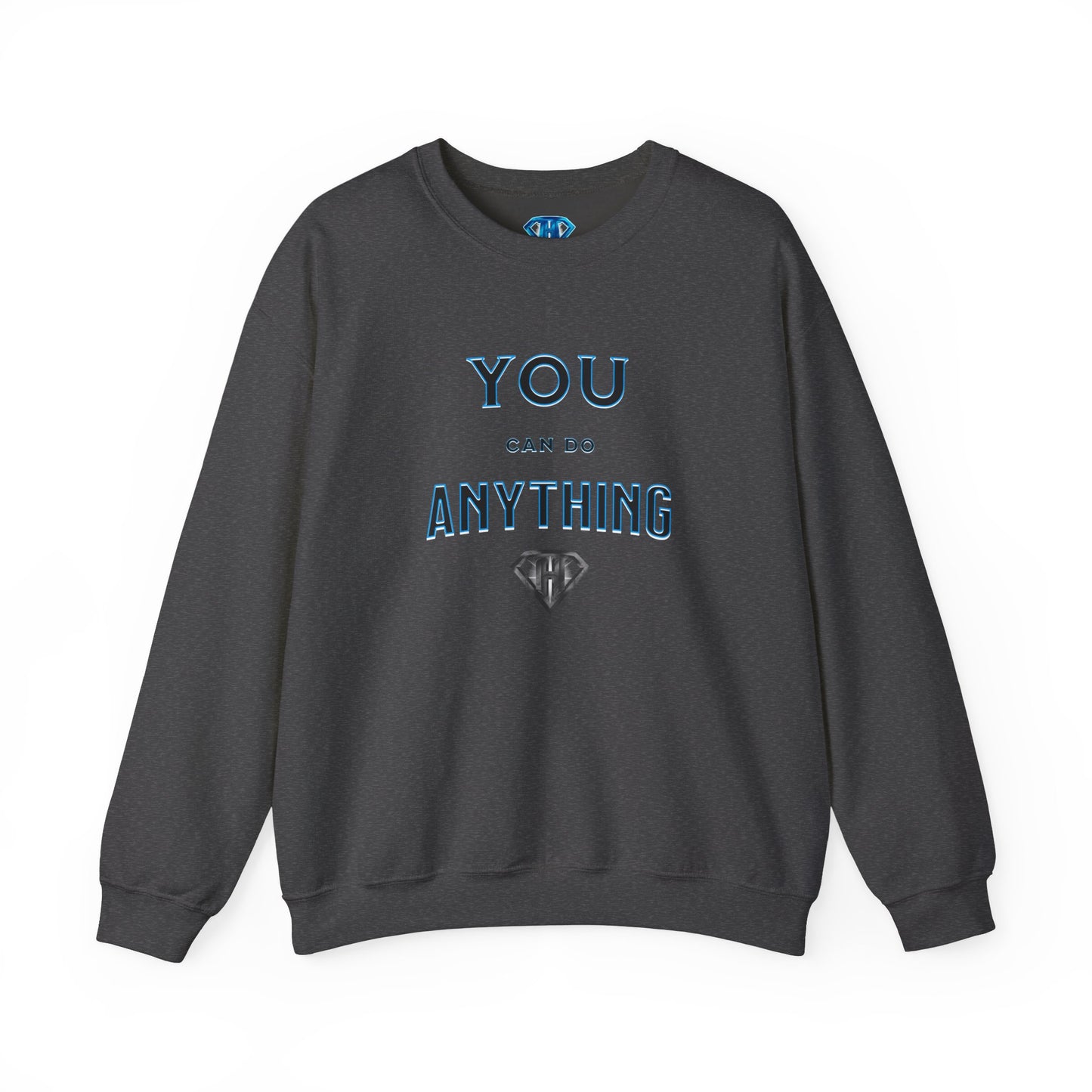 Grey "You Can Do Anything" Positivity Sweaters