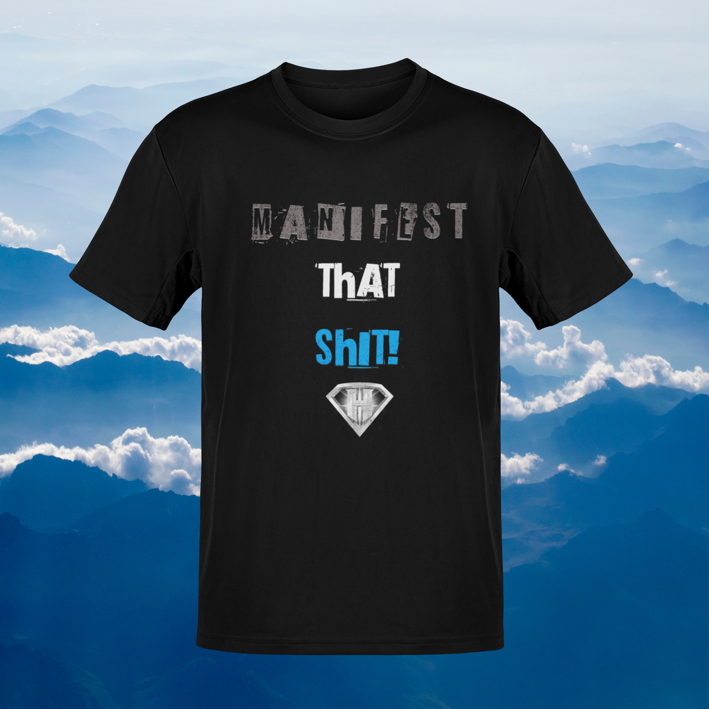 Black "Manifest That Shit" Inspirational T-Shirt