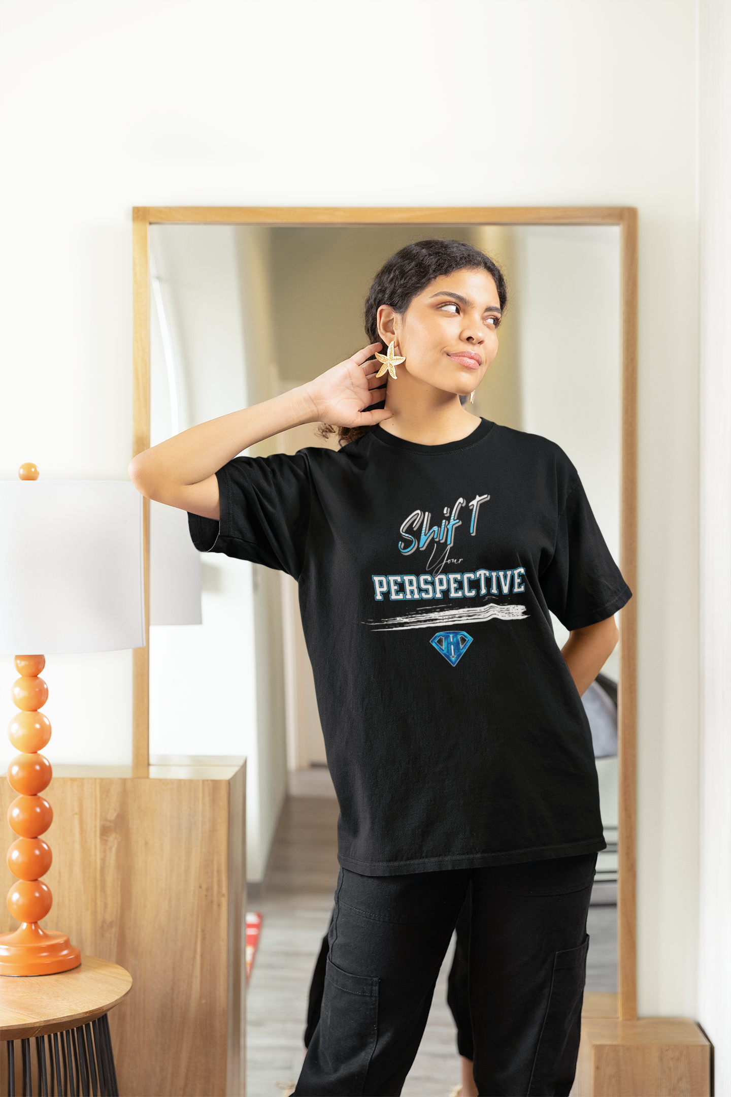 Black "Shift Your Perspective" Inspirational T-Shirts