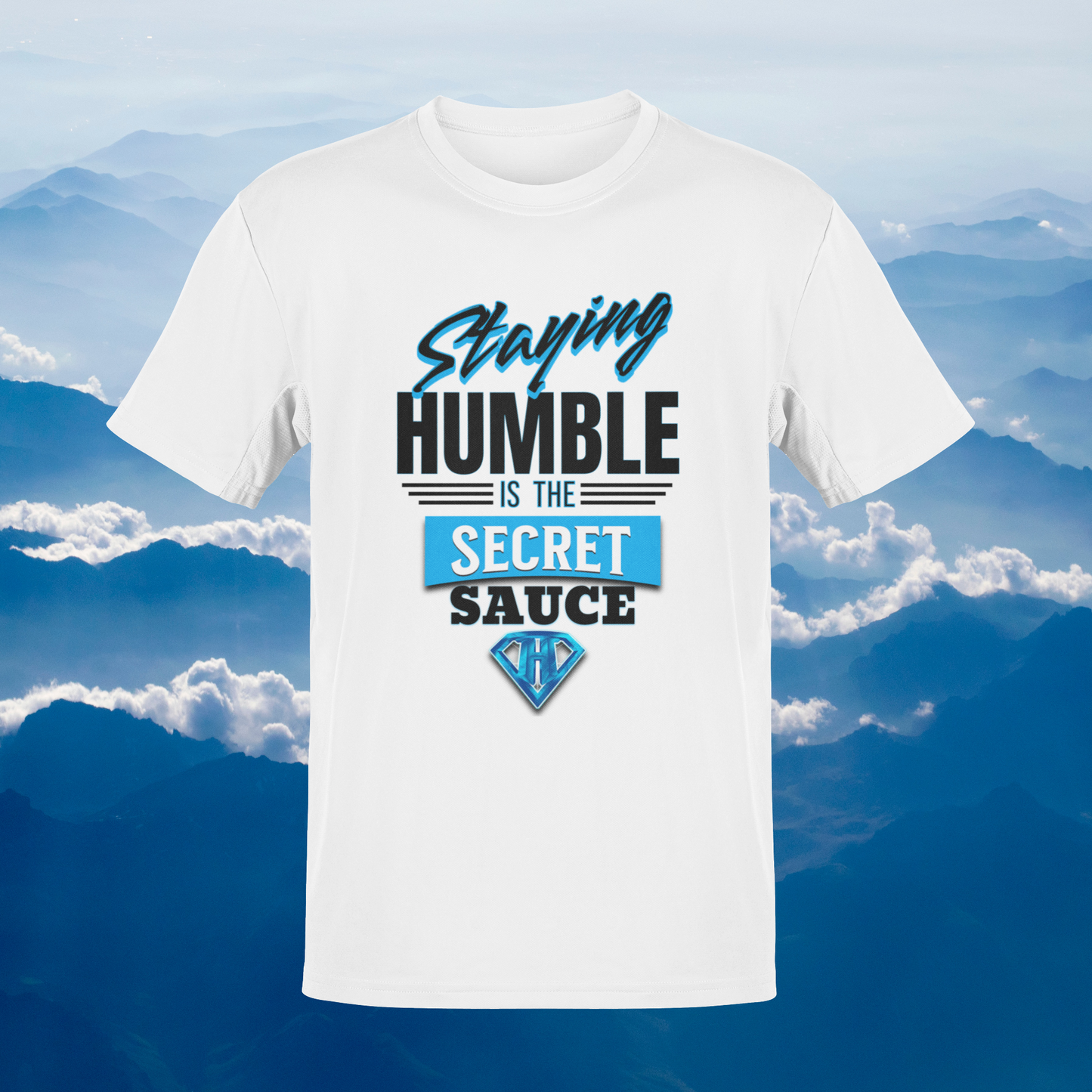 White "Staying Humble is the Secret Sauce" Inspirational T-Shirt
