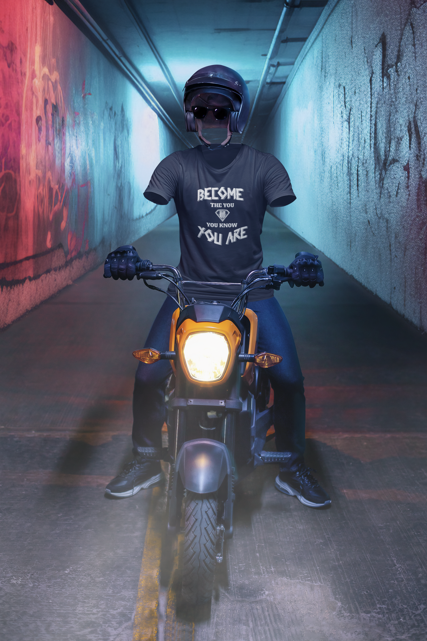 Grey "Become the You, You Know You Are" Inspirational T-Shirt