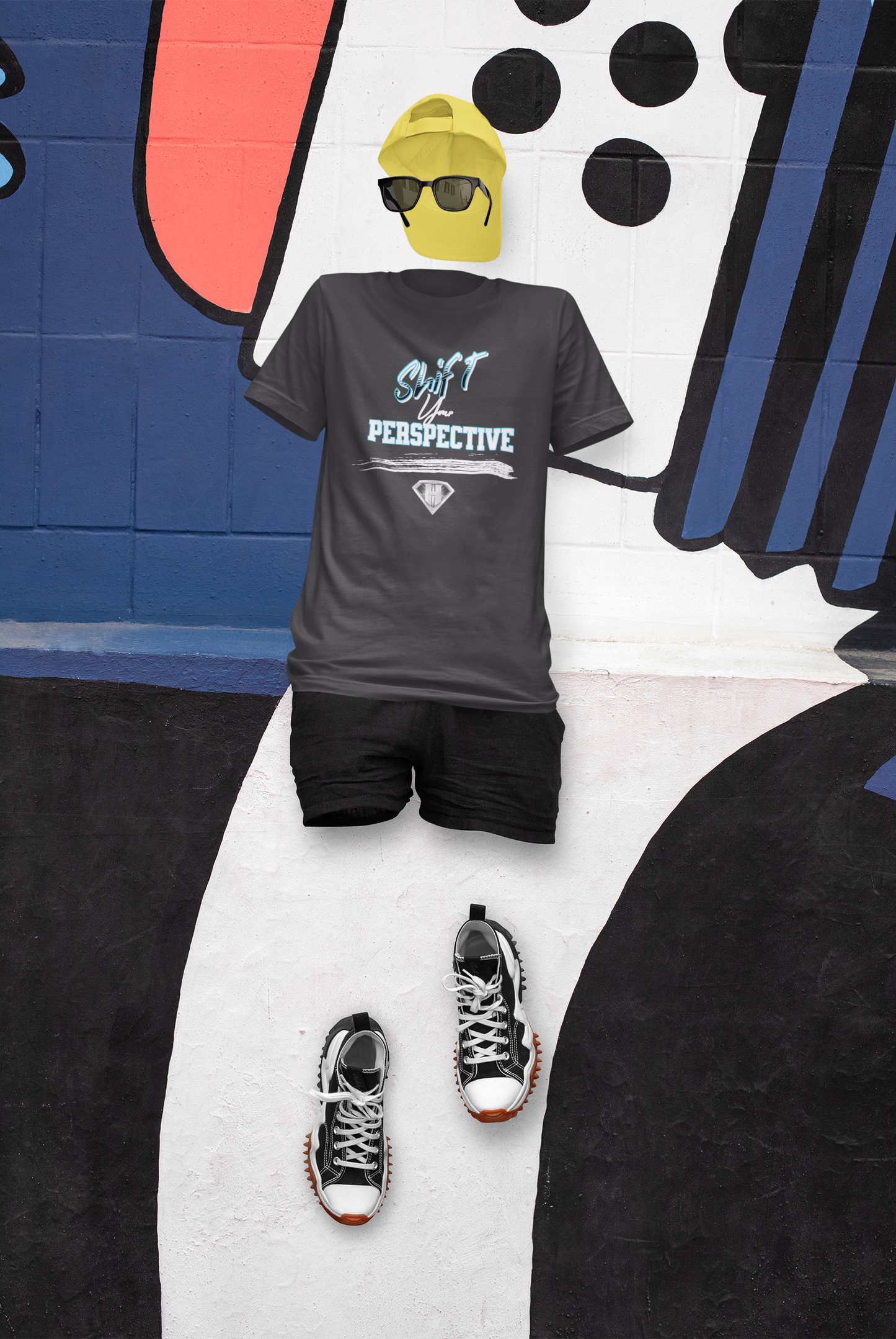 Grey "Shift Your Perspective" Inspirational T-Shirts