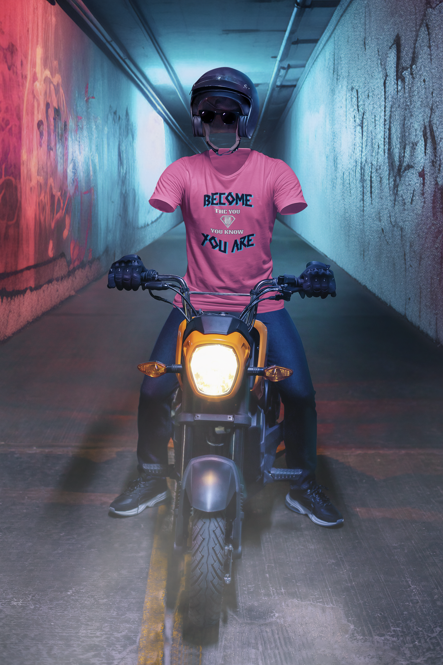 Pink "Become the You, You Know You Are" Inspirational T-Shirt