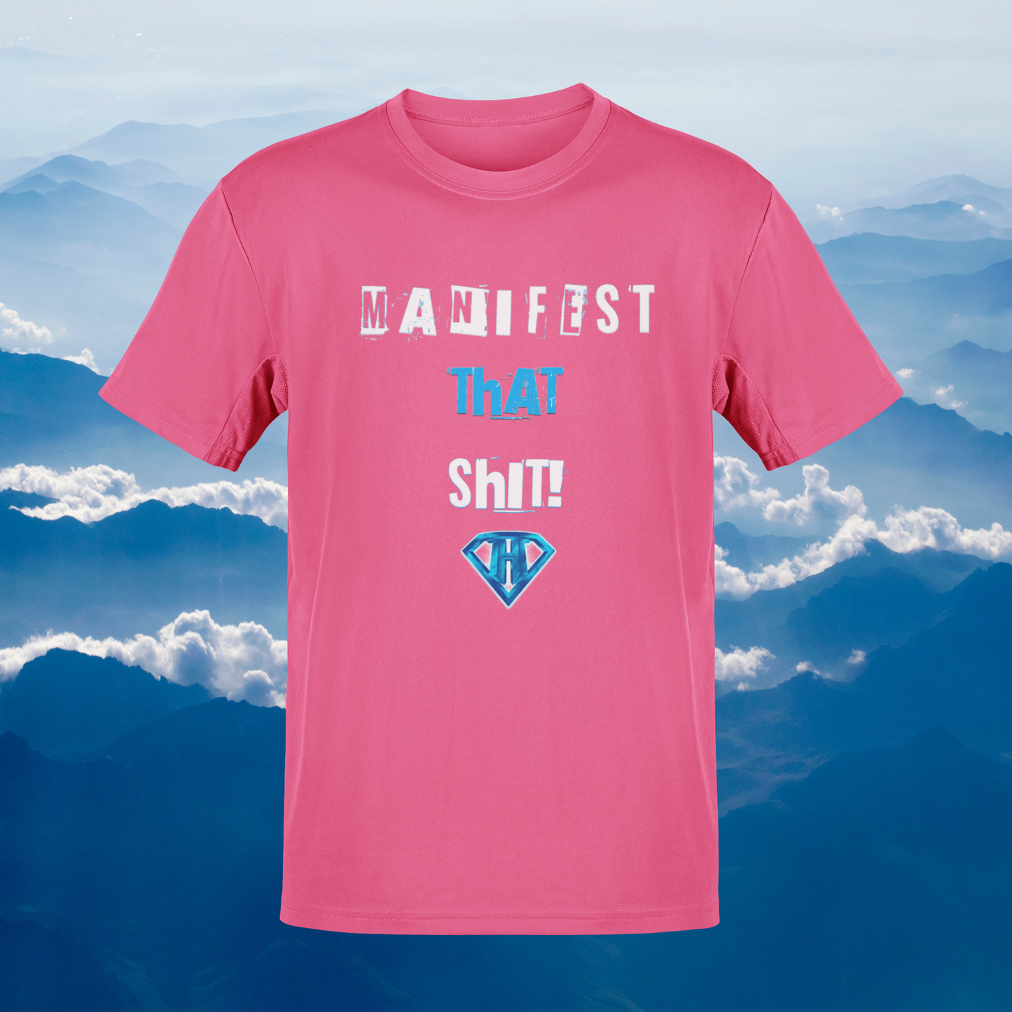 Pink "Manifest That Shit" Inspirational T-Shirt
