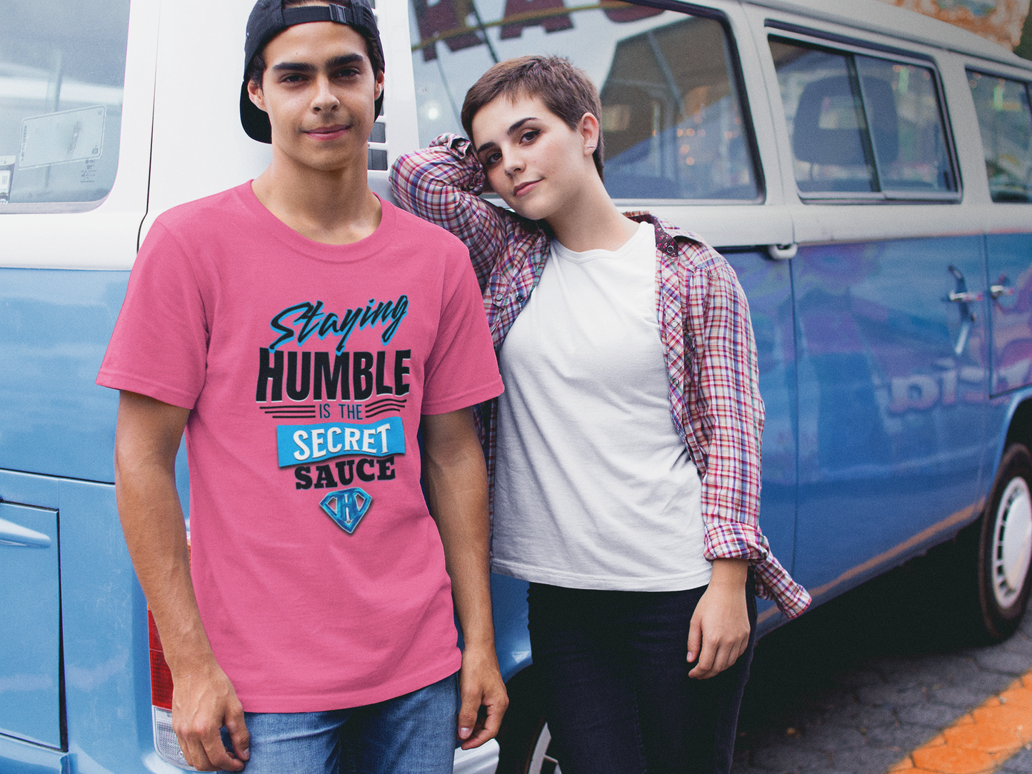 Pink "Staying Humble is the Secret Sauce" Inspirational T-Shirt