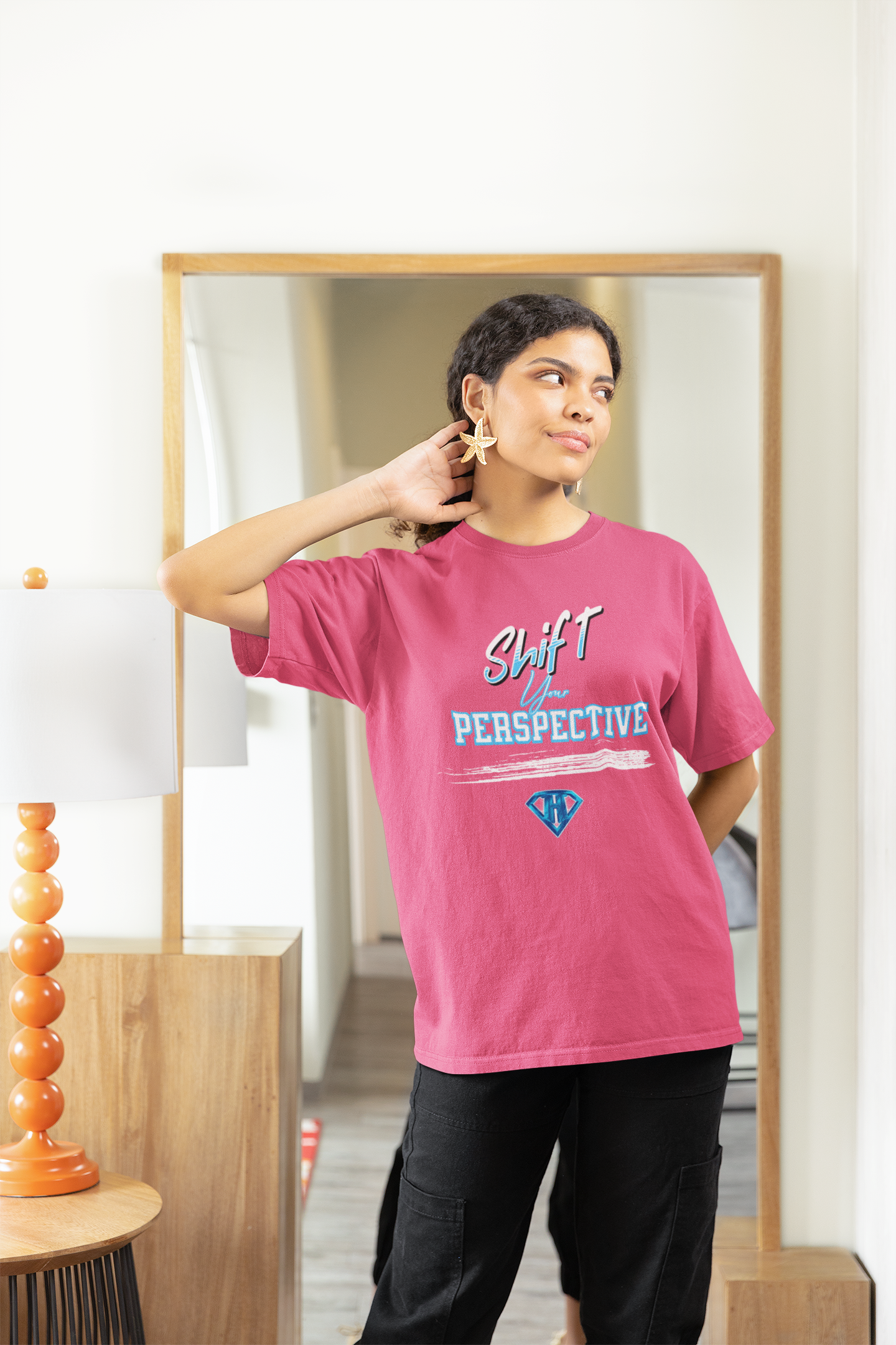 Pink "Shift Your Perspective" Inspirational T-Shirts