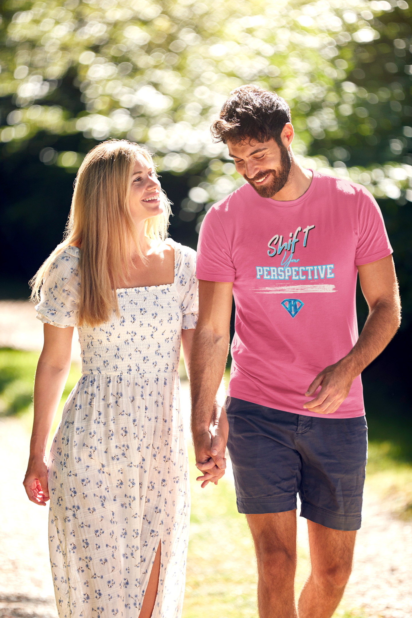 Pink "Shift Your Perspective" Inspirational T-Shirts