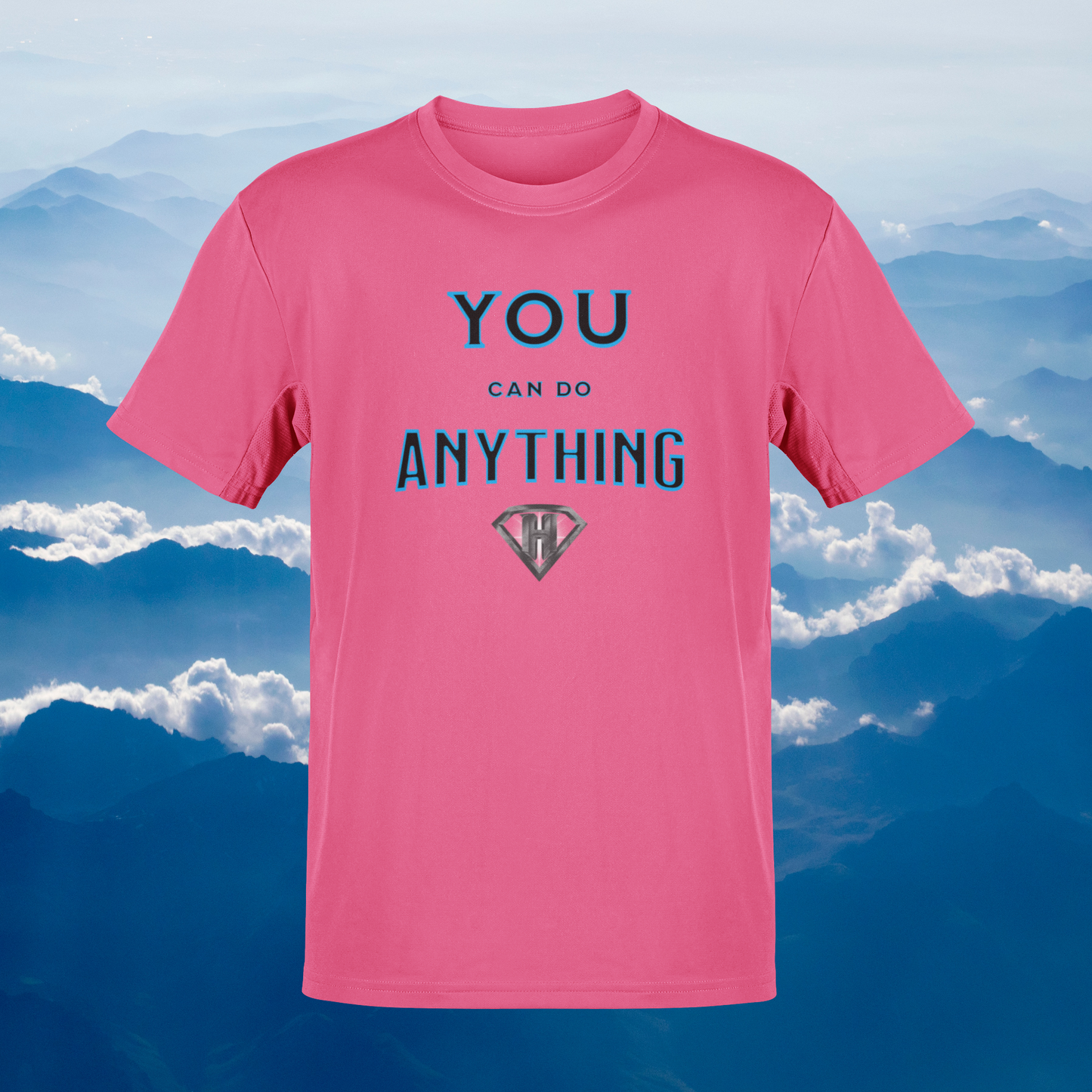 Pink "You Can Do Anything" Inspirational T Shirt