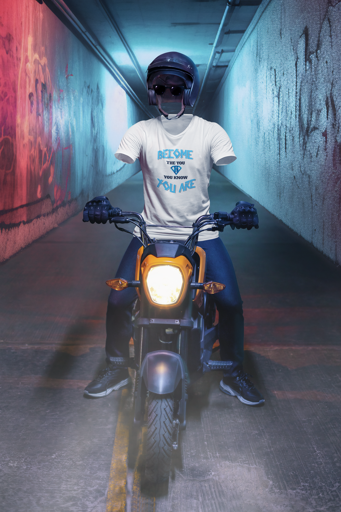 White "Become the You, You Know You Are" Inspirational T-Shirt