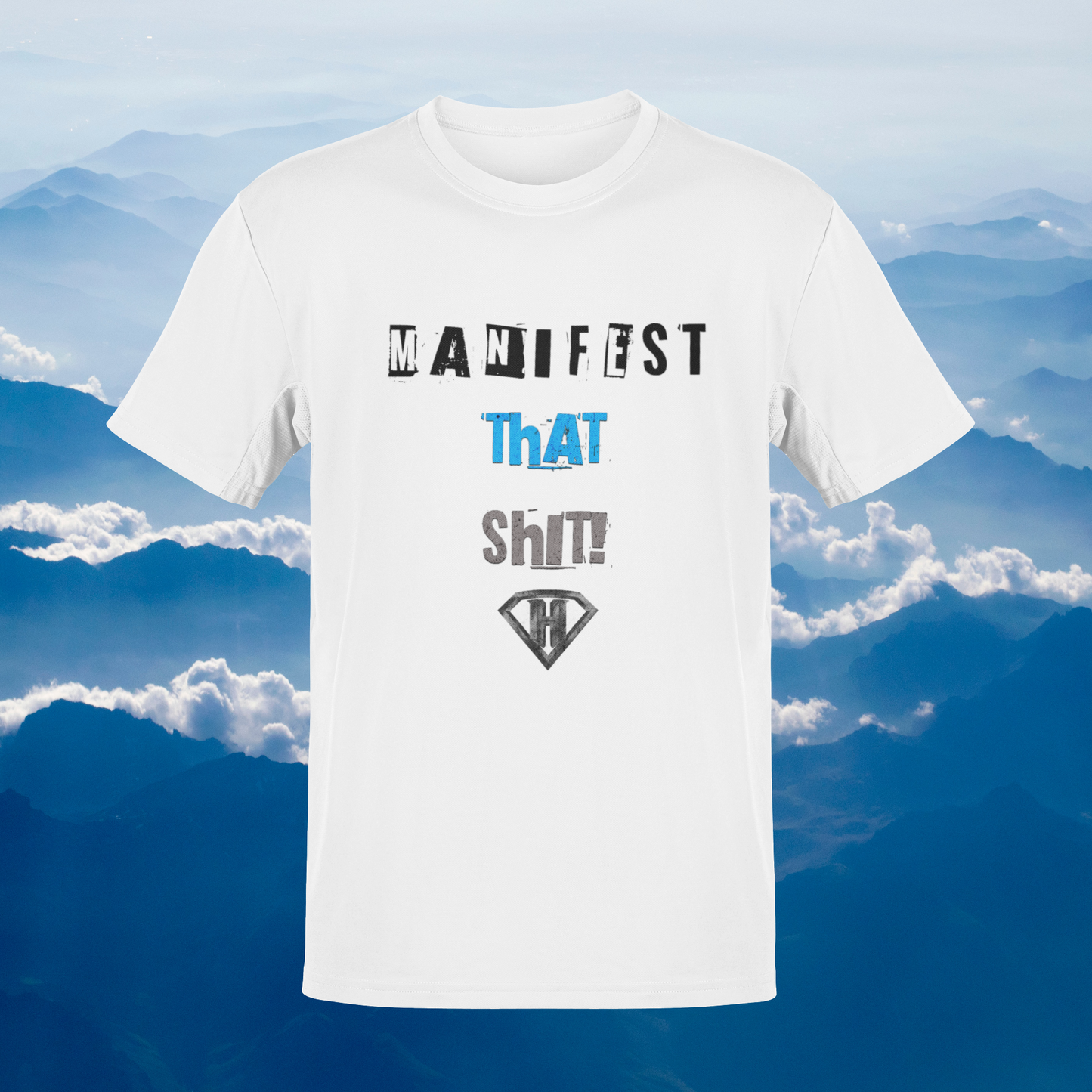 White "Manifest That Shit" Inspirational T-Shirt
