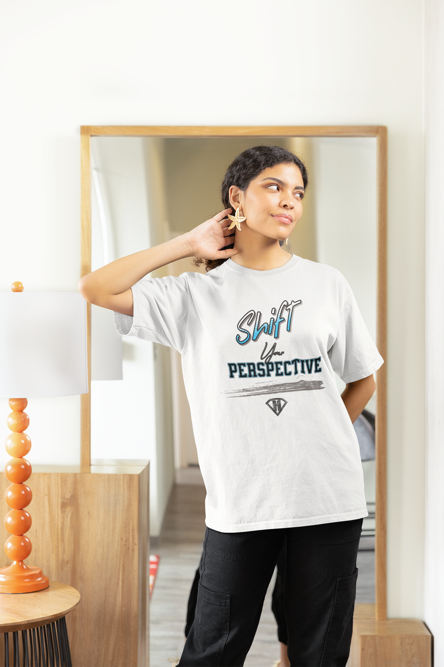 White "Shift Your Perspective" Inspirational T-Shirts