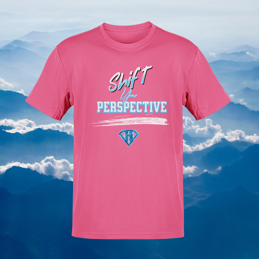 Pink "Shift Your Perspective" Inspirational T-Shirts