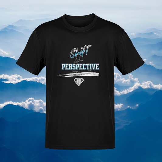 Black "Shift Your Perspective" Inspirational T-Shirts