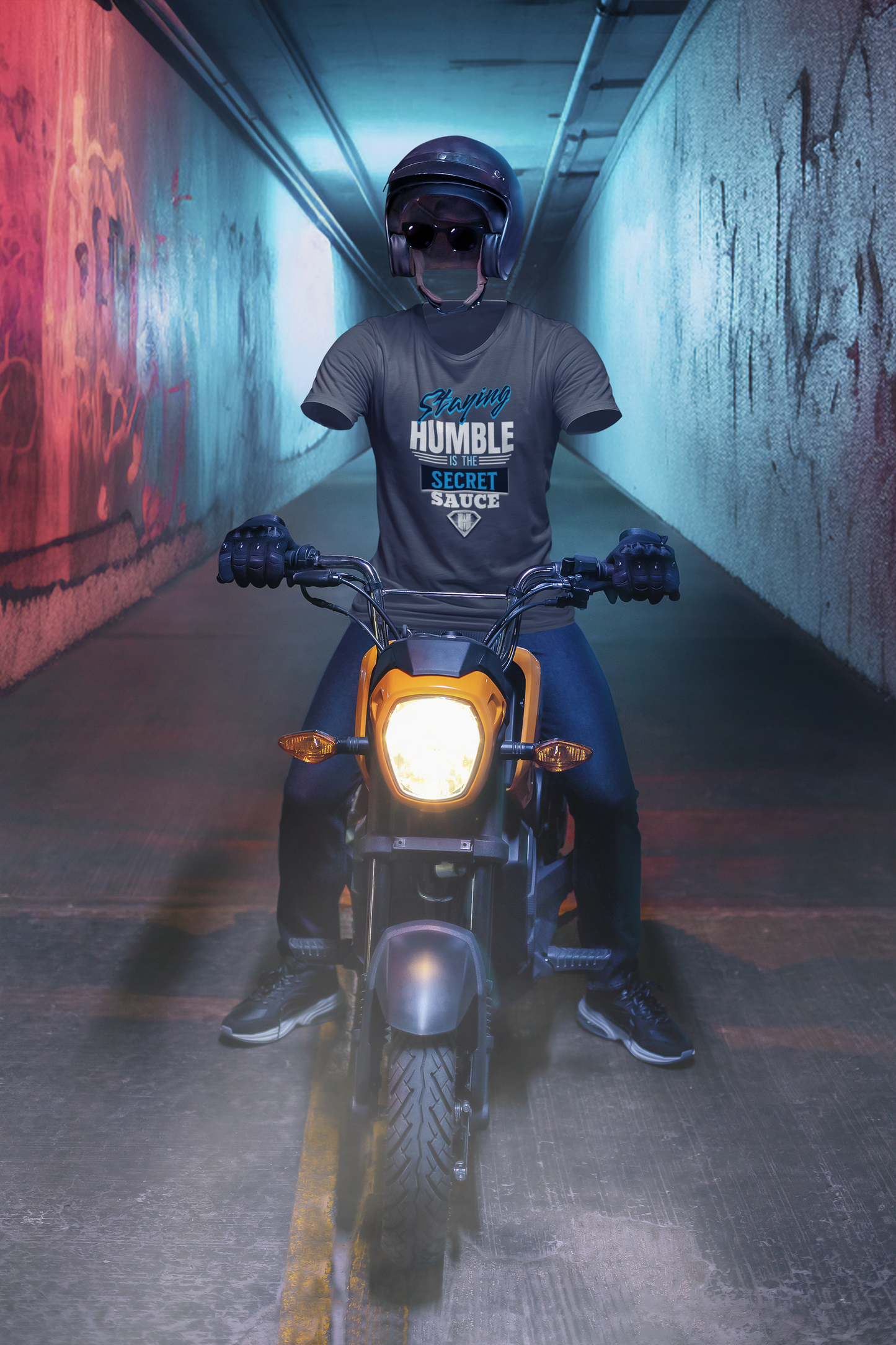 Grey "Staying Humble is the Secret Sauce" Inspirational T-Shirt